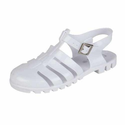 Truffle Collection WHITE PVC Jelly Sandals SIZE 4 RRP £12.99 CLEARANCE XL £2